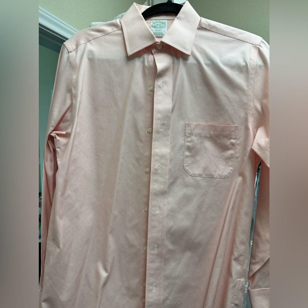 Brooks Brothers dress shirt slim fit new without tags 15-32 non iron